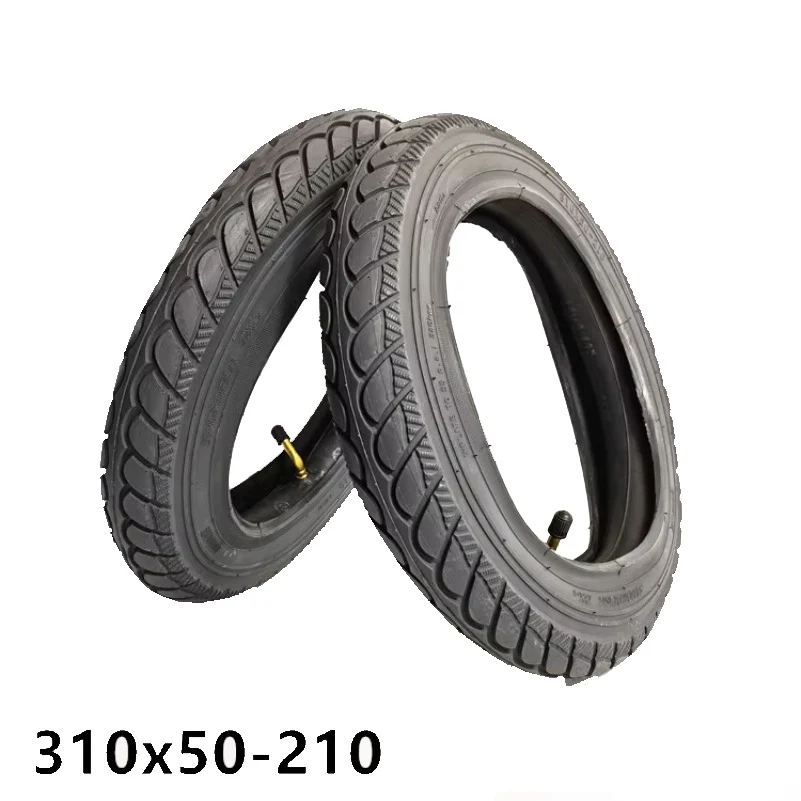 

12 Inch 310X50-210 Inner Tube Tire For Etwow Electric Scooter Baby Carriage Replacement Wear-resistant Wheelchair Tyre
