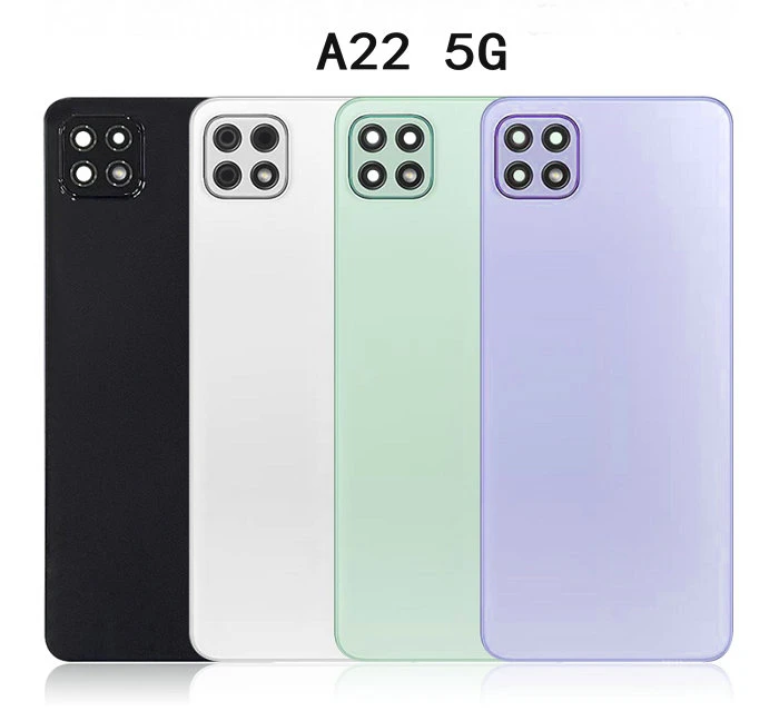 For Samsung Galaxy A22 5G A226 SM-A226 A22s Housing Lid Shell Battery Case Back Cover Rear Door Camera Lens Sticker