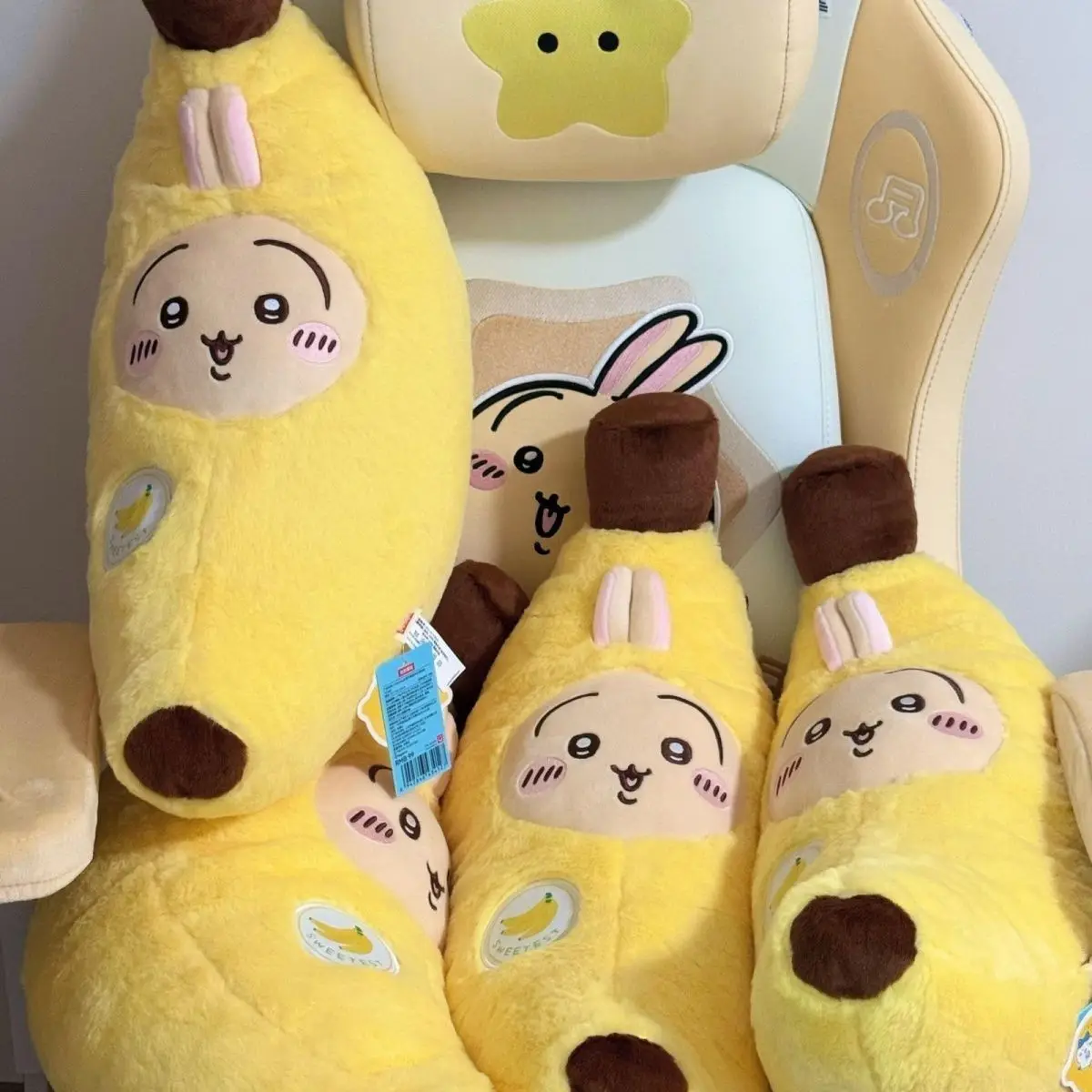 HOT Chiikawa Super Cute Fruit Banana Long Strip Pillow New Style Usagi Backrest Pillow Doll Plush Toy Birthday Christmas Gifts