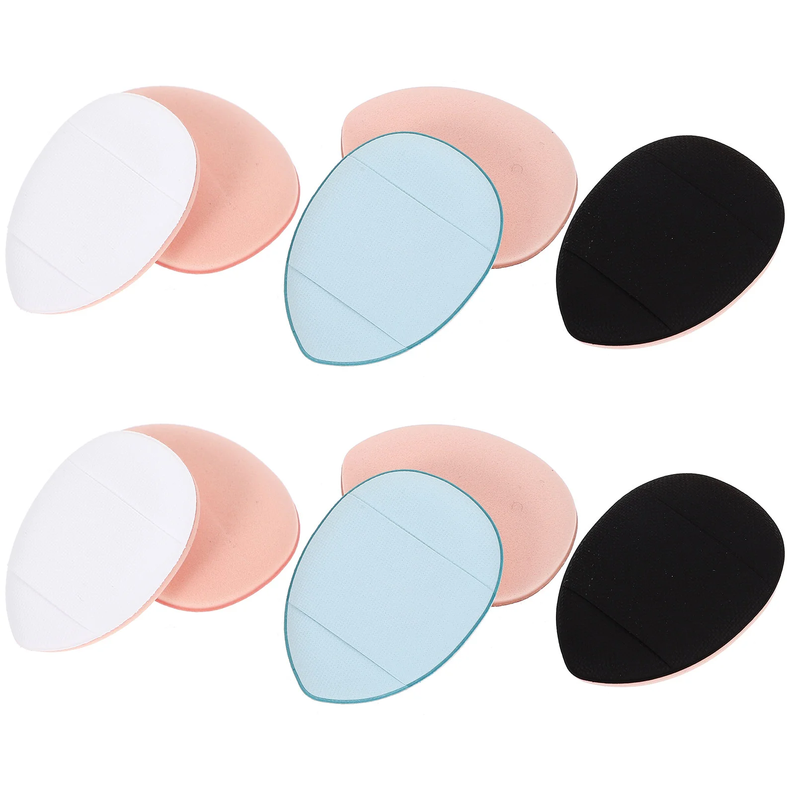 12 Pcs Powder Puff Mini Finger Miss Puffs Sponge Hydrophilic Polyurethane Small Container Women Makeup Supply
