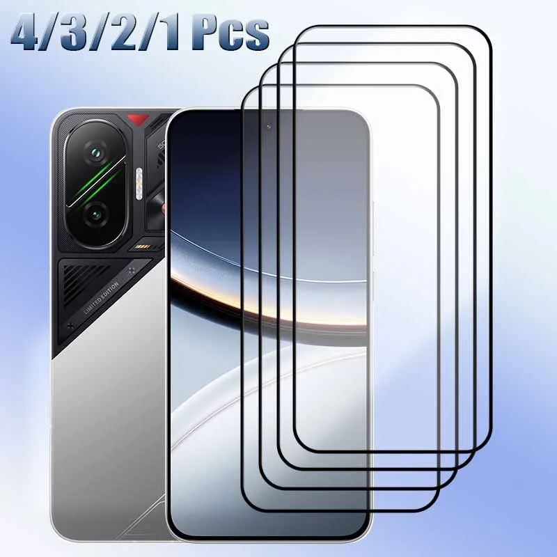Upgrade Volle Abdeckung Für Xiaomi POCO F7 Screen Protector 9H Anti-Scratch Gehärtetes glas Volle kleber 4/3/2/1PCS