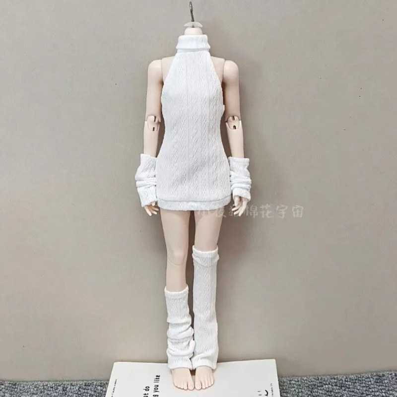 Backless Sweater Glove Leg Covers Outfit 3pcs Set Fit For BJD Doll Fit 1/4 And 1/6 BJD Body Cute Doll Clothes Replacement Outfit