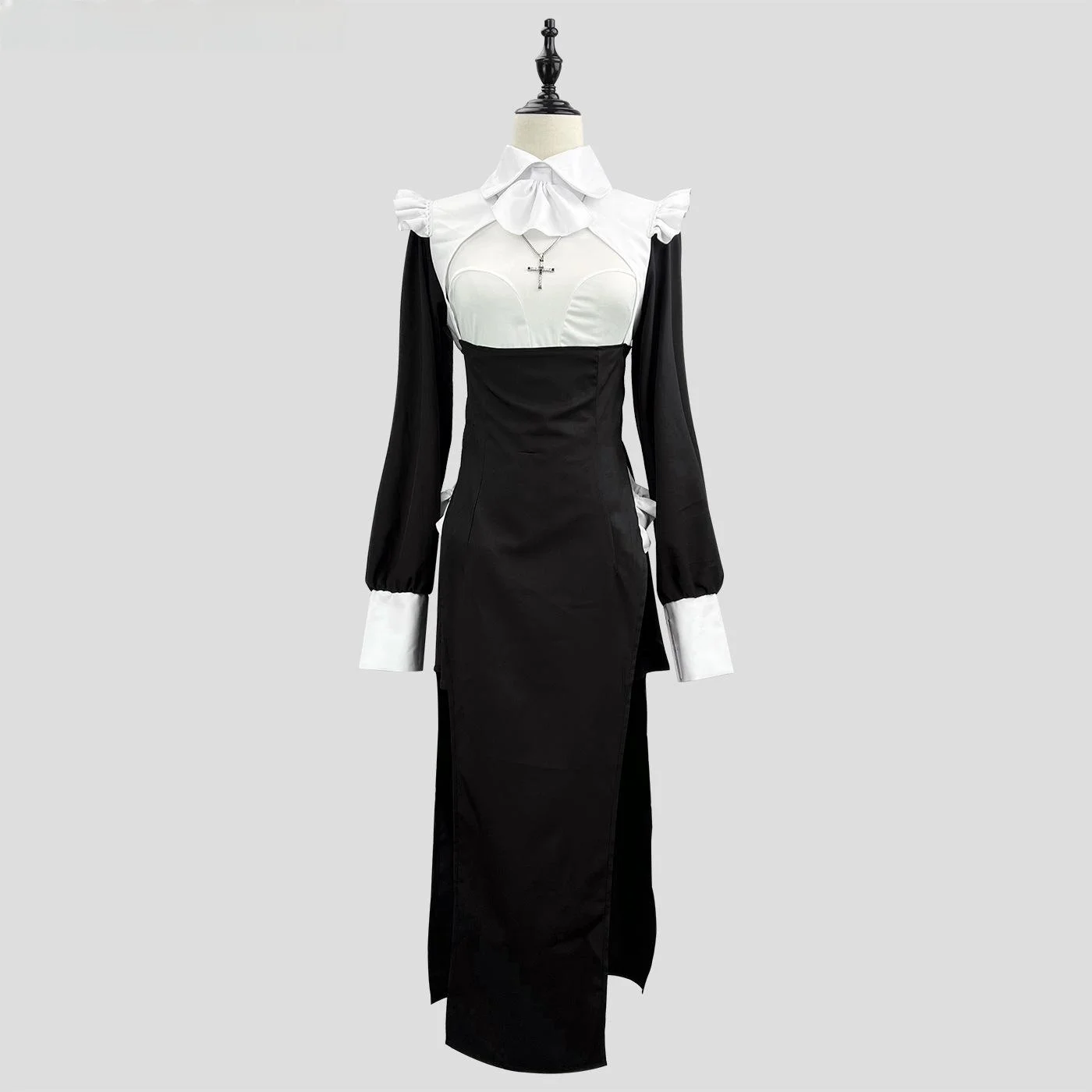 

Сексуальный костюм медсестры, облегающий длинный халат для косплея, монахиня на Хэллоуин, облегающее платье больших размеров, китайский производитель, женская модная сцена...