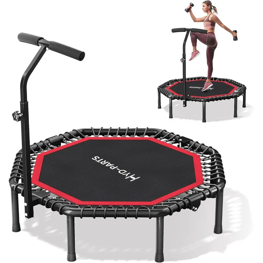 

40"/48“ Rebounder Tpoline or Adults with Bungee Cords, Portable itnExercise Mini Tpoline, Small Rebounder Indoor/Outdoor, Quiet