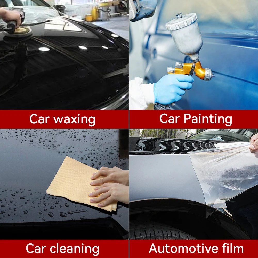10Pcs 35X22Cm Non-Woven Tack Cloth Yellow White Sticky Dust Cloth For Automotive Paint Body Shop Car Cleaning Detailing Rags