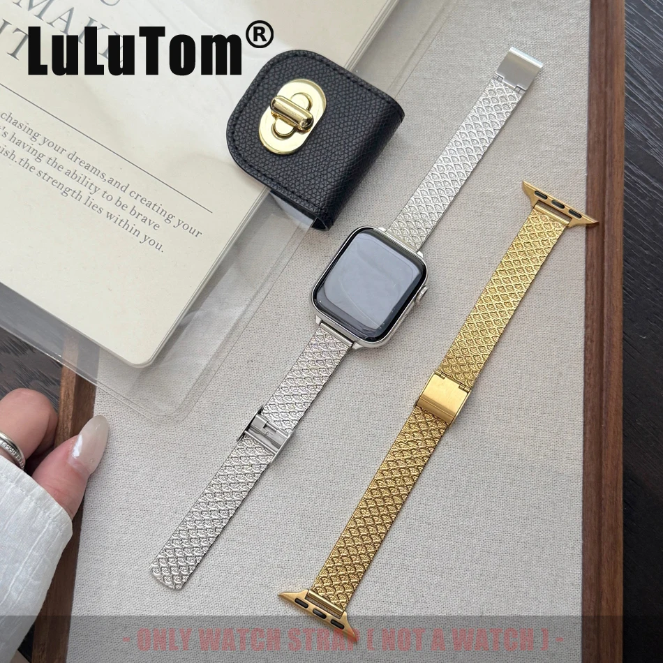 

Band For Apple Watch Series 11 10 9 8 7 6 SE 5 UItra iWatch 49/46/45/44/42/41/40/38mm Crow's Foot stainless Steel Strap Bracelet
