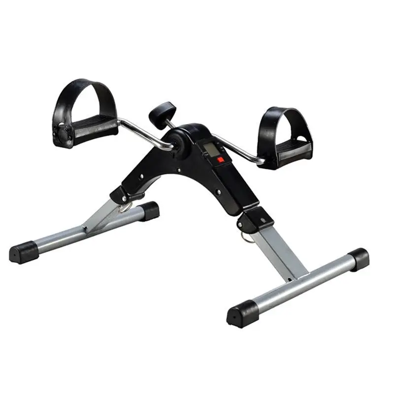 

AEF6-Foldable Mini Bike Fitness Equipment Stationary Bike Leg Trainer For The Elderly Rehabilitation Bike Leg Trainer Black