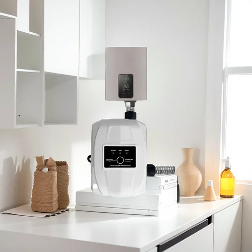 Imagen 2 del producto Bomba de refuerzo de ducha, bomba de agua sin escobillas, 13,5 m, 24v, controlador de presión automático, calentador de agua de refuerzo para el hogar