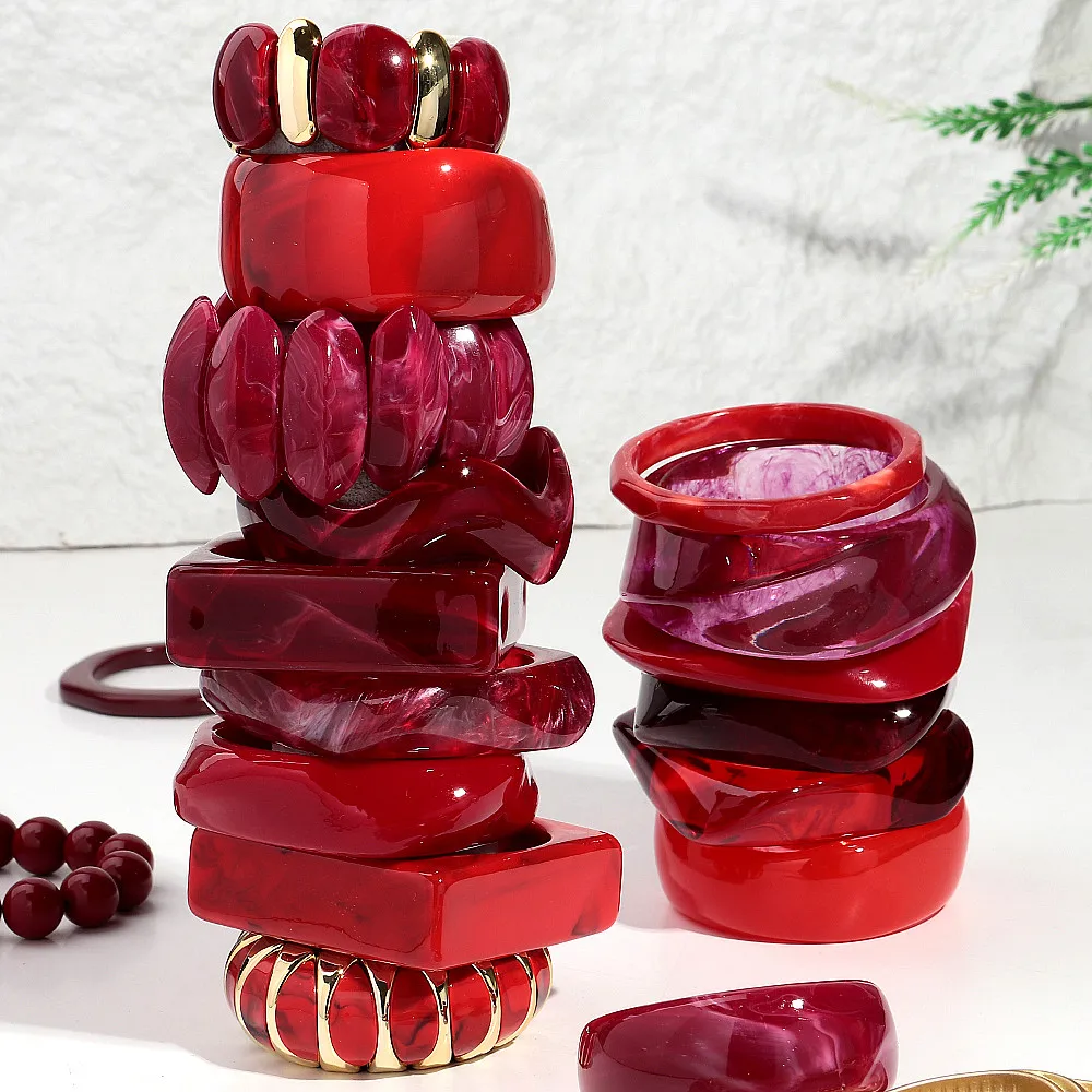 Fashion Dark Red Ir… - image