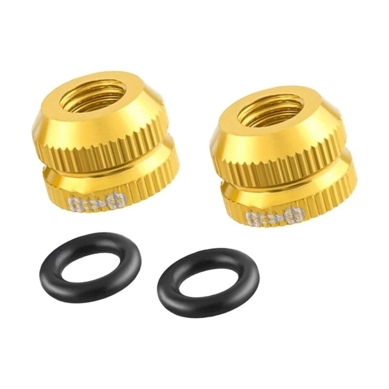

2pack Bike Inner Vacuum Tire Nozzle Locking Screw Sealing Rings Dust Caps