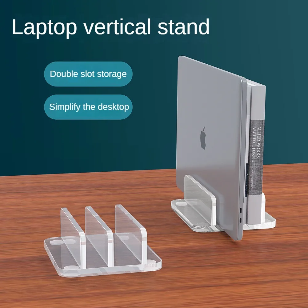 Notebook-Vertikalständer, Desktop-Aufbewahrung für MacBook, Computer, Handy, Tablet, Aufbewahrung, erhöhte Regale