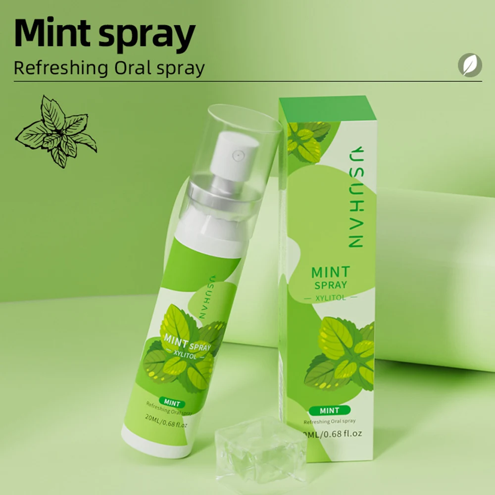 20ml Oral Fresh Spray Fruit Flavor Fresh Oral Spray Mouth Freshener Remove Bad Breath Deodorant Persistent Portable Oral Care