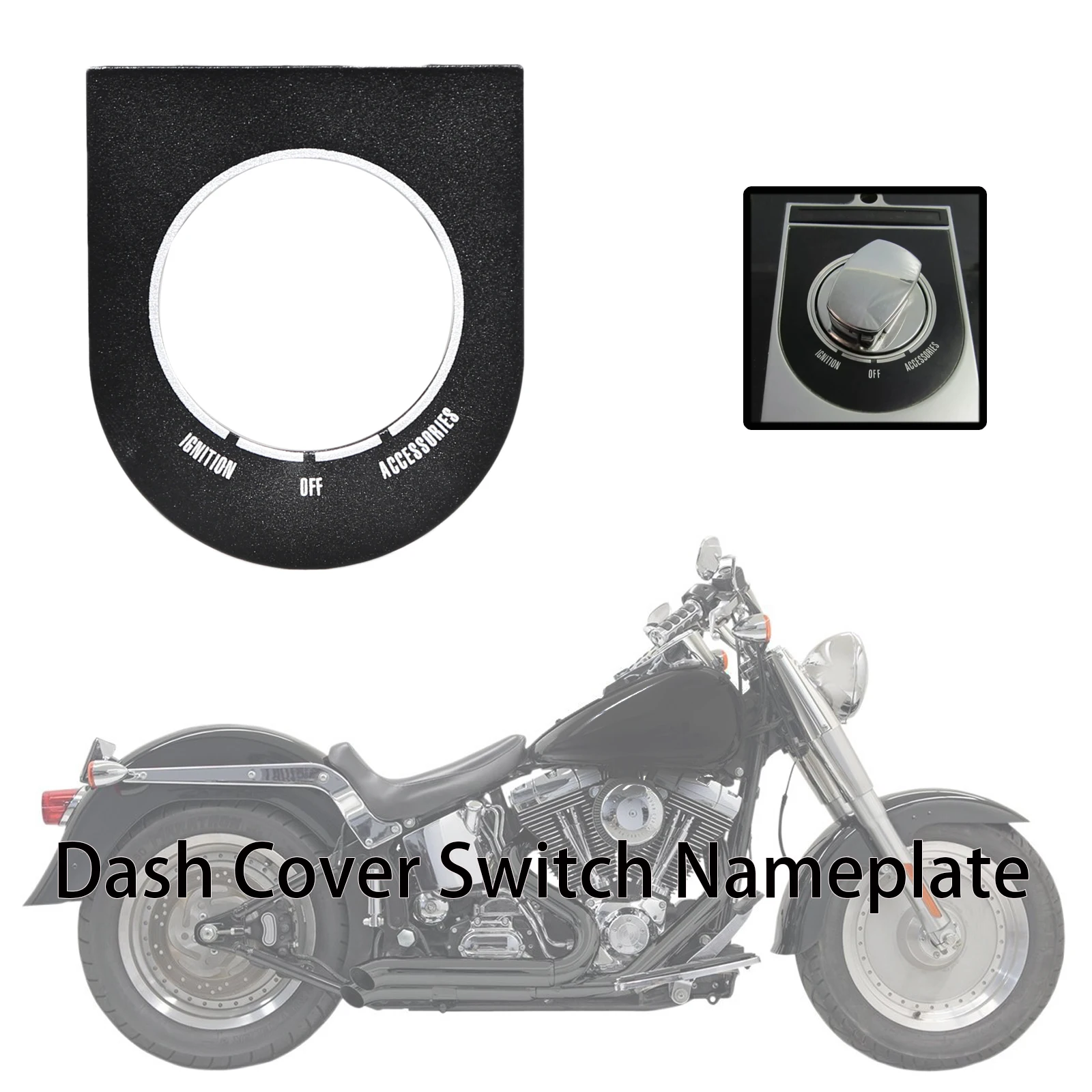 Dash Cover Switch Nameplate For Harley Dyna FXDWG 1993-2003 Softail FXST FLST 1996-2017