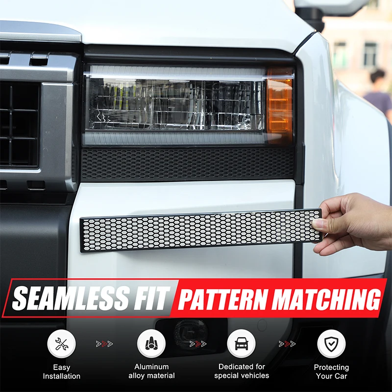 

Suetlcoity For Toyota Land Cruiser Prado 250 LC250 2024-25 Car Headlight Lower Trim Strips Headlight trim panel Car Accessories