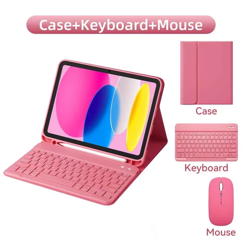 Tablets Keyboard For Samsung Galaxy Tab A8 10.5 S6 Lite S7 S8 S9 11 Inch Cover For S10 Lite 10.9 S9 FE S10 FE 10.9 Funda