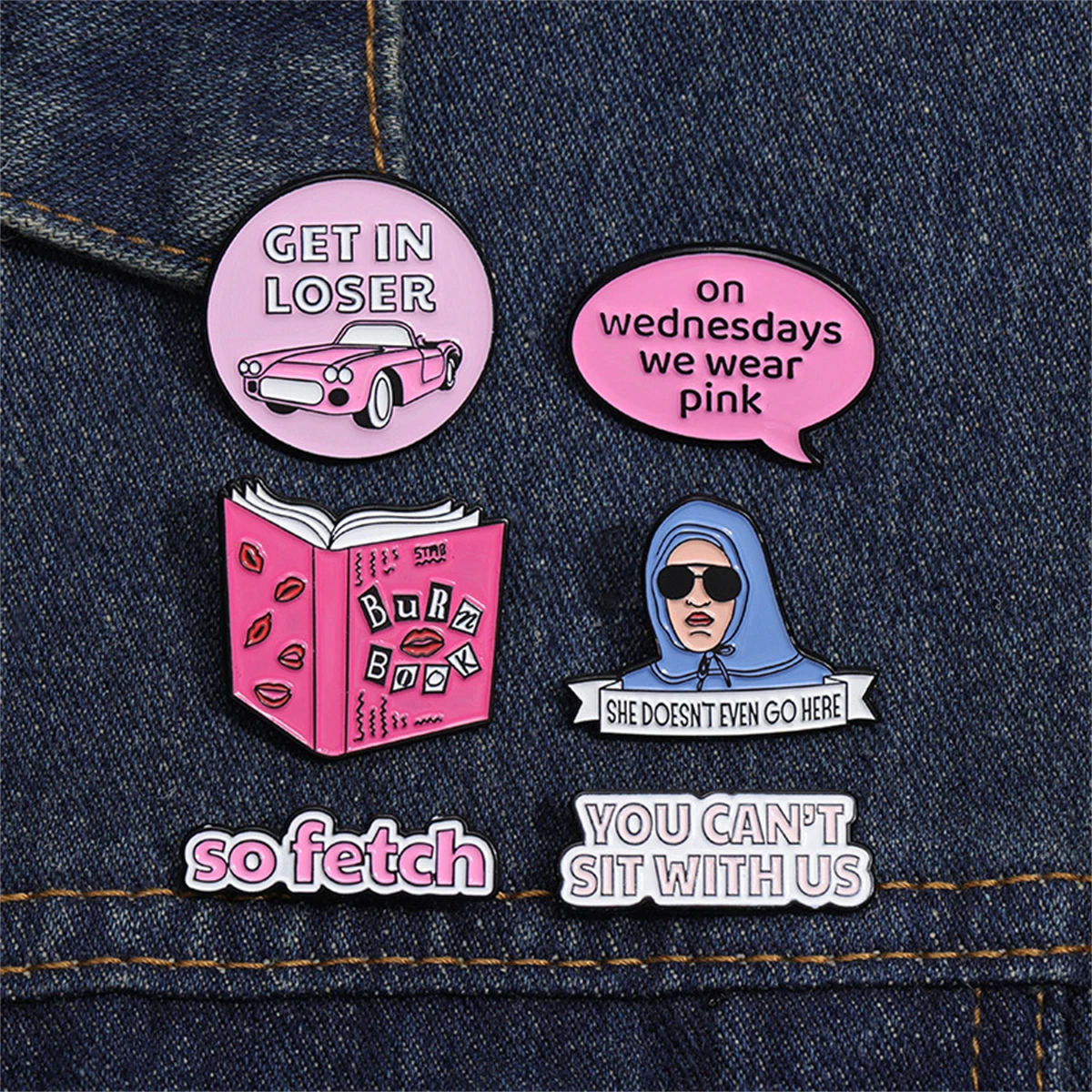 Mean Girl Love Enamel Pins Custom Brooches Lapel Badges Love Pride Jewelry Gift for Lover Friends