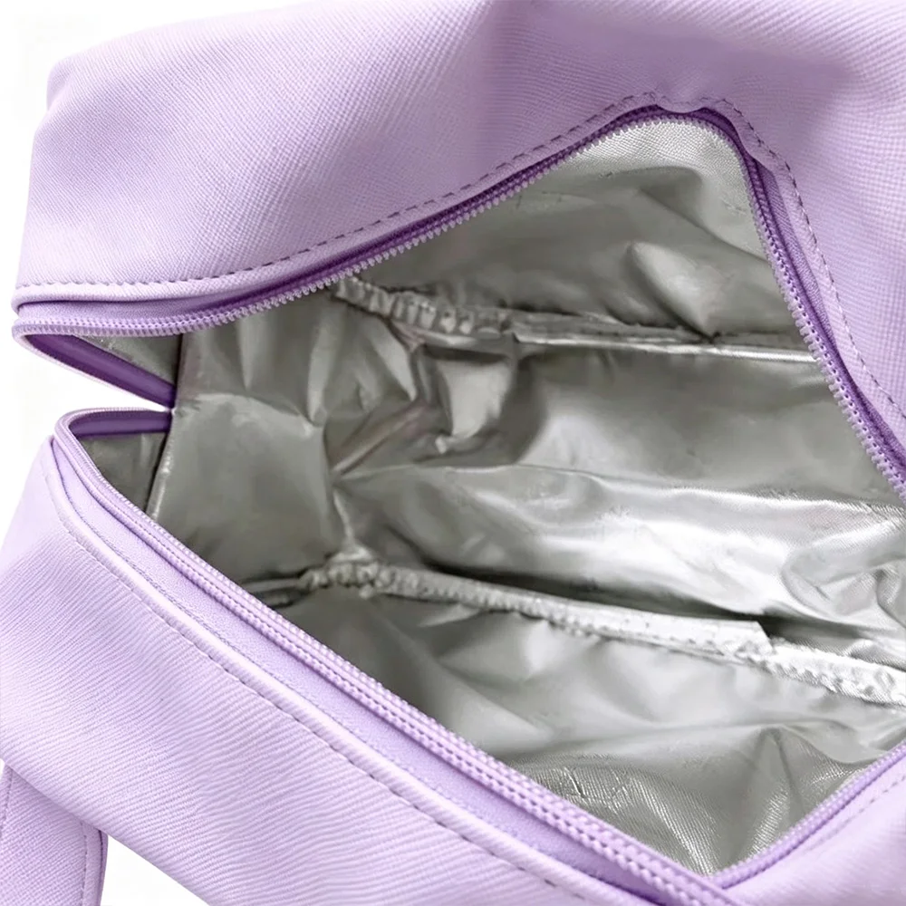 Lunch Box Anime Cute Pu Aluminum Foil Insulation Bag Portable Handbag Lunch Box Bag Storage Bag