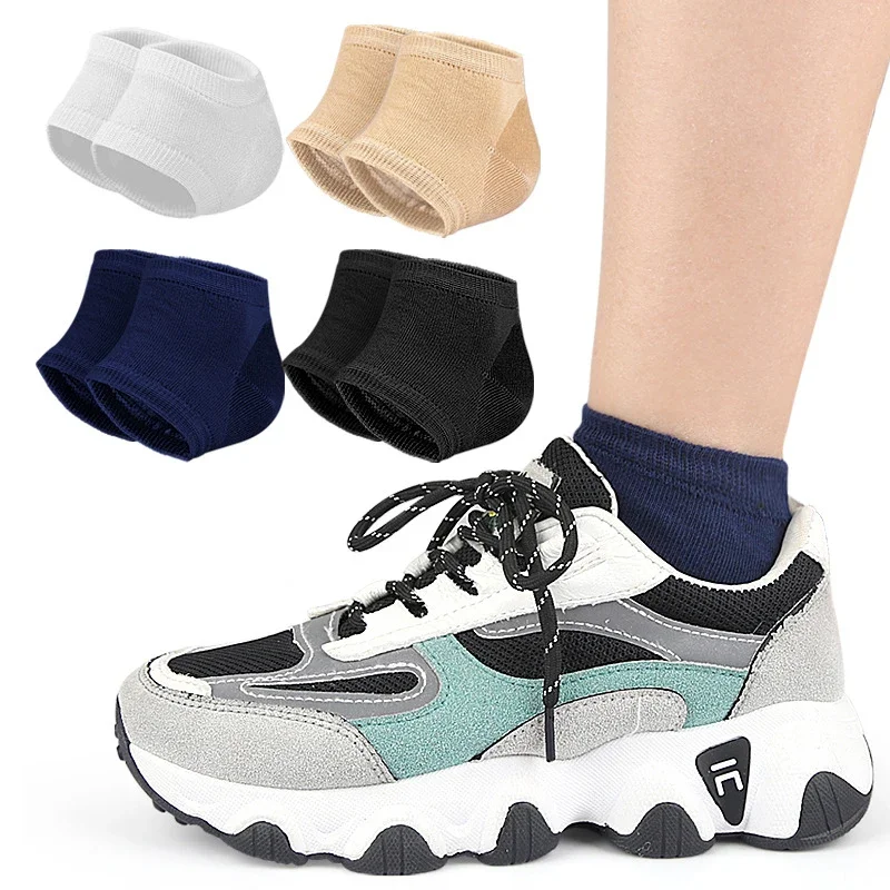 Unisex Anti-Cracked Feet Gel Heel Protectors Half Size Socks Foot Care Pads 2Pcs/4Pcs for Comfortable Shoe Wear