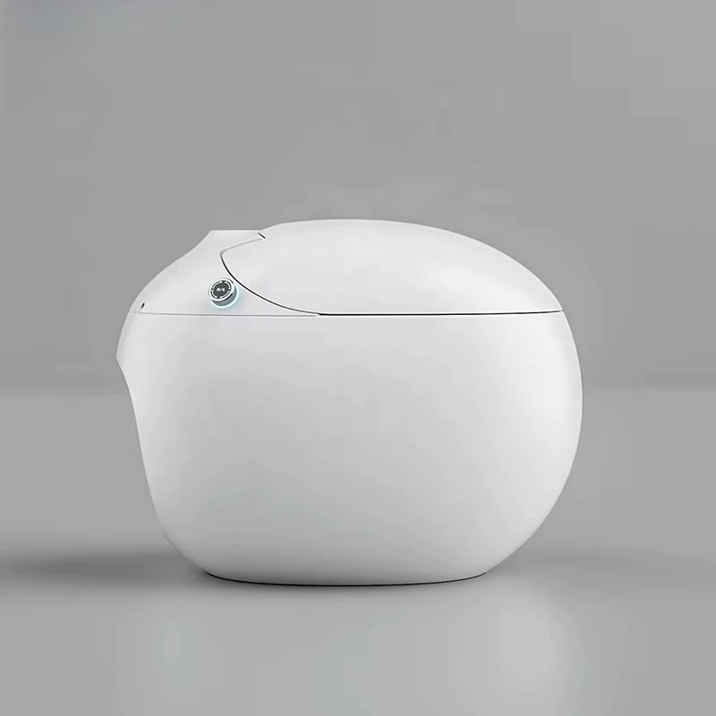 New Style Colorful Egg-Shaped Ceramic Bathroom Toilet with Automatic Operation and Gravity Flushing
