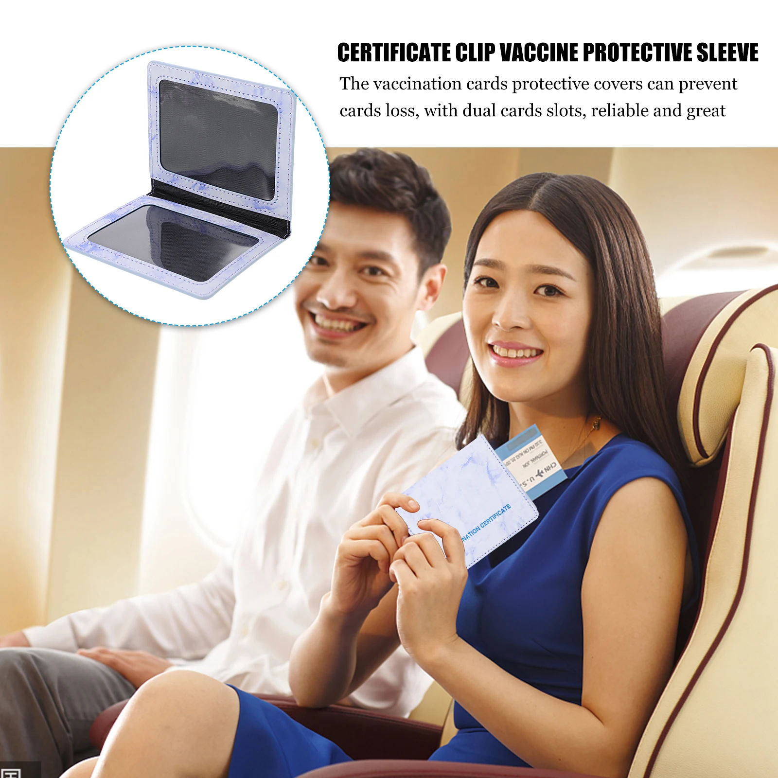 

1Pcs PU Certificate Holder Protective Card Cover Waterproof Id Card Organizer Gate Pass Protector Passport Cover