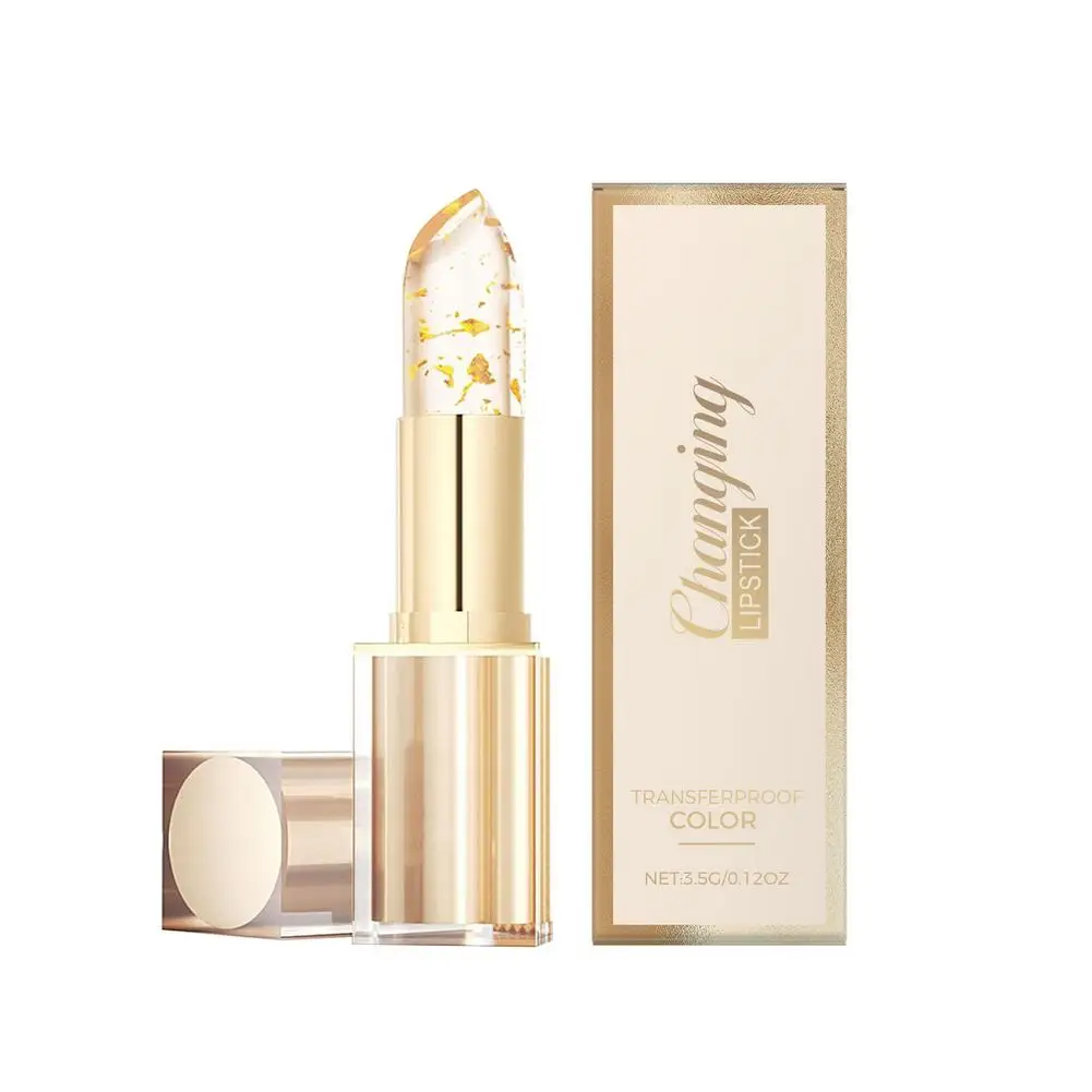Ph Color Reacts Lippenbalsam mit Blattgold - Pflegender, langanhaltender, nicht fettender Lippenstift, spendet Feuchtigkeit und repariert spröde Lippen für Frauen. – Detail 16