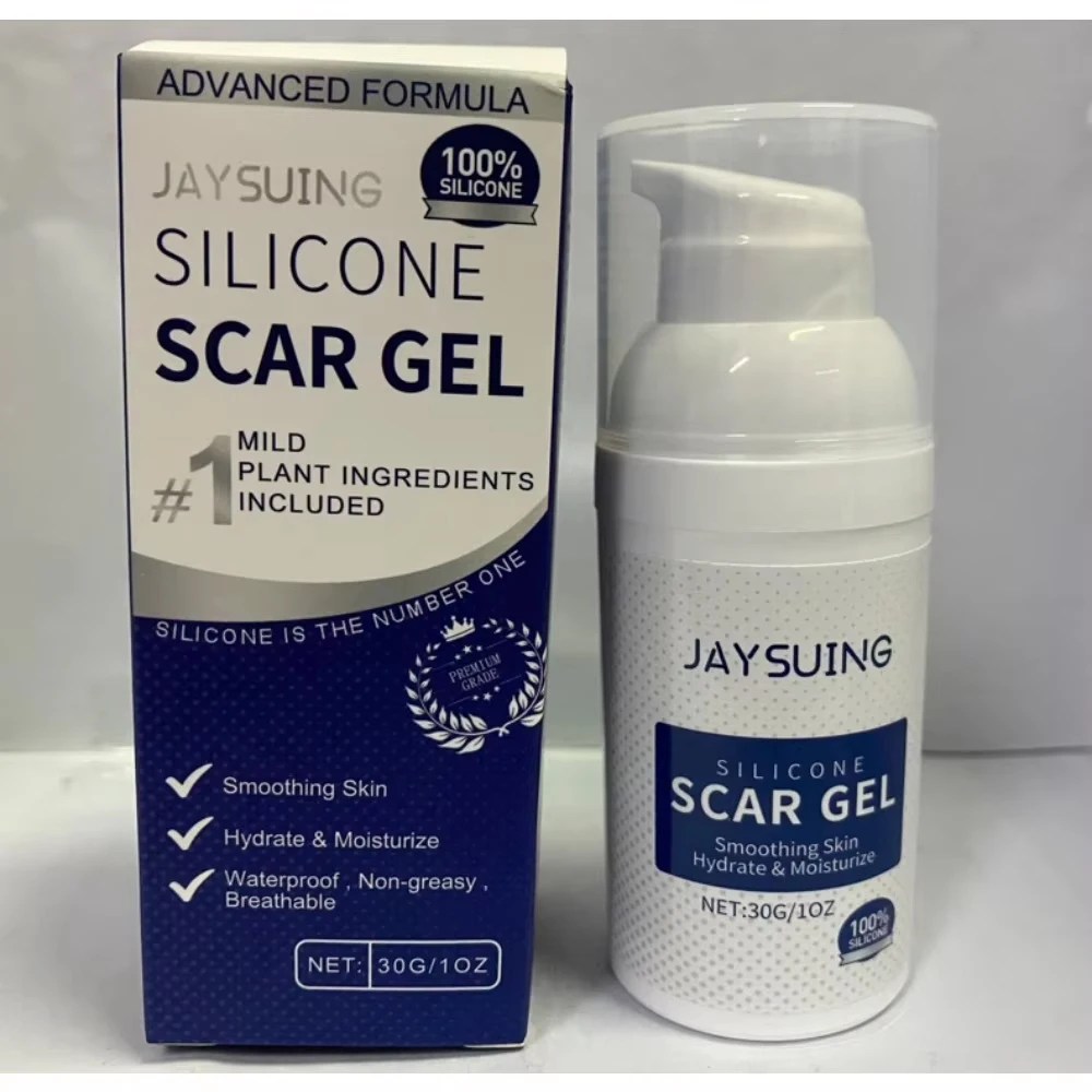 Silicone Scar Gel Advanced Formula 30g Scar Cream for Face Body Acne Scars C Section Stretch Marks Softens Smooths Skin Texture