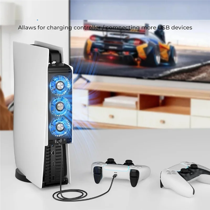 【58-off】cooling-fan-for-ps5-console-easy-use-quiet-rear-heatsink-temperature-control-speed-gaming