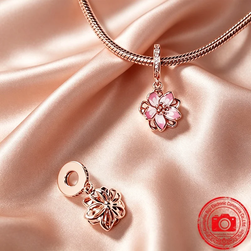 Neue Original-Charm-Perlen, Funkelnde Feuerwerk-Doppelanhänger & Stammbaum-Anhänger-Perlen Passend für Anhänger-Armbänder Damenschmuck Geschenk