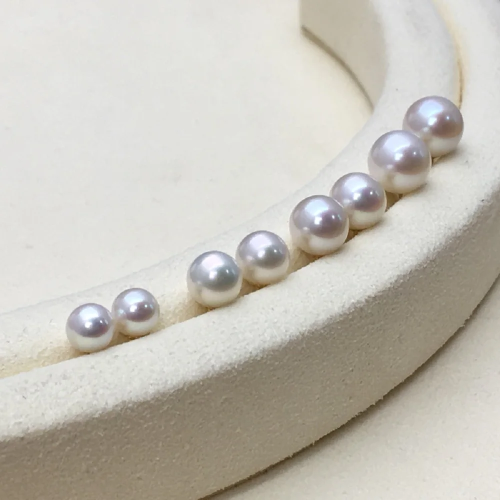 

1 пара классических мини-серьг из чистого серебра с натуральным жемчугом AAAA 5-6 мм, 6-7 мм, 7-8 мм, 8-9 мм, серебро 925 пробы