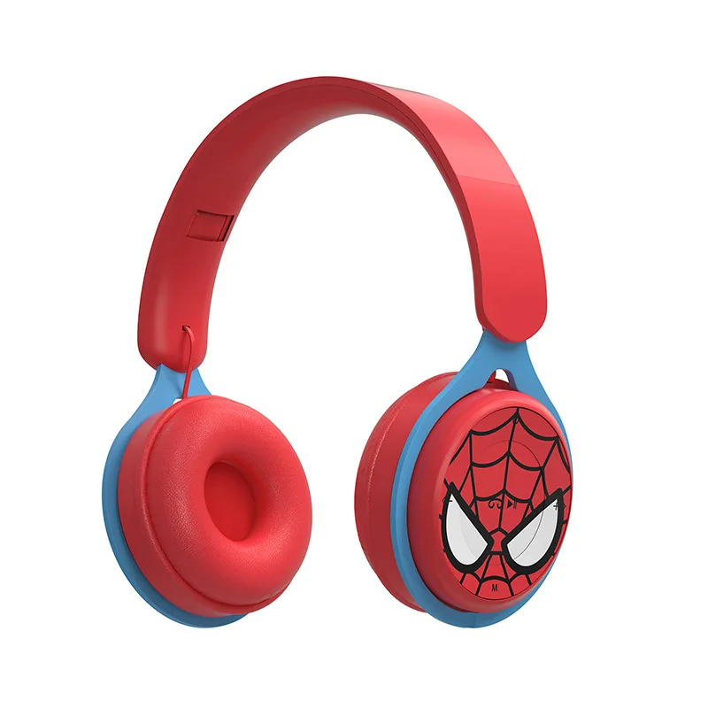 Disney Headphones Spider-Man Series Wireless Earphones Bluetooth Foldable HIFI Sound Bluetooth Headsets for Kids Anime Cartoon