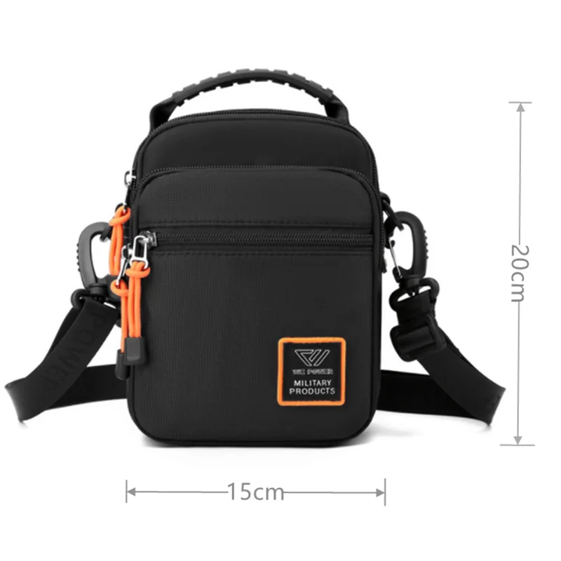 New Men's Outdoor Crossbody Bag iPad Mobile Sport Casual Men's Shoulder Bag Multi functional Wearing Belt Bag Hanging Bag