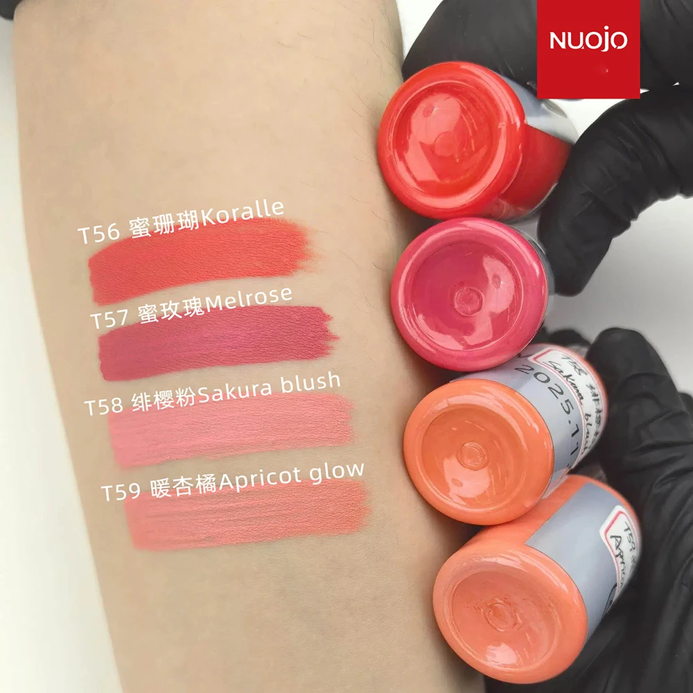 FAMISOO New 4 Colors 5ML Professional Permanent Makeup Pigments Tattoo Lips Inks Tattoo Pigments Beauty Art Women Use