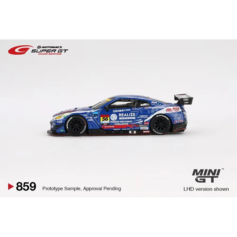 MINIGT 859 In Stock 1:64 GTR R35 #56 Realize Diecast Diorama Model Collection Miniature Toys