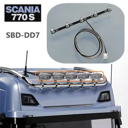 5V LED Roof Spotlight PCB Light Board Decorate for 1/14 Tamiya RC Dump Truck SCANIA 770S 6×4 56368 8X4 56371 Car Accessories