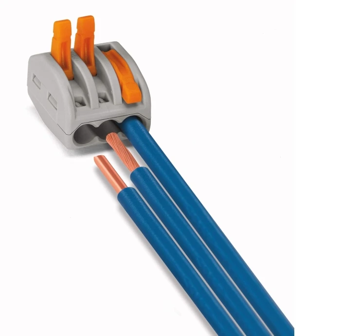 Terminal Connector 3 Conductor to 4 mm² Connection PCT Series 213 212  monochrome Terminal with Lever