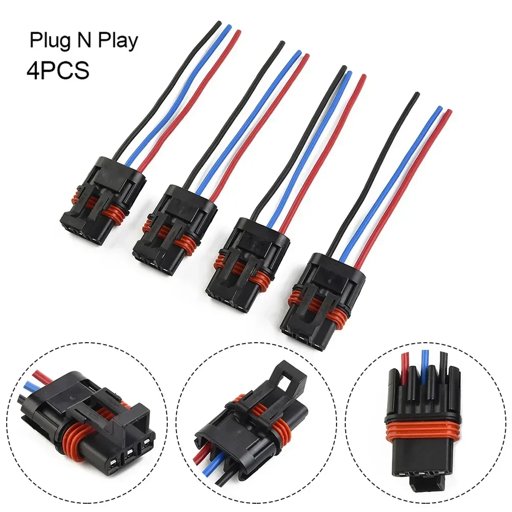 Carhome 4X New Polaris Pulse Power Strip Bus Bar Pulse Power Plug Connector Pigtail Wire Plug For Polaris Ranger XP1000 RS1 20