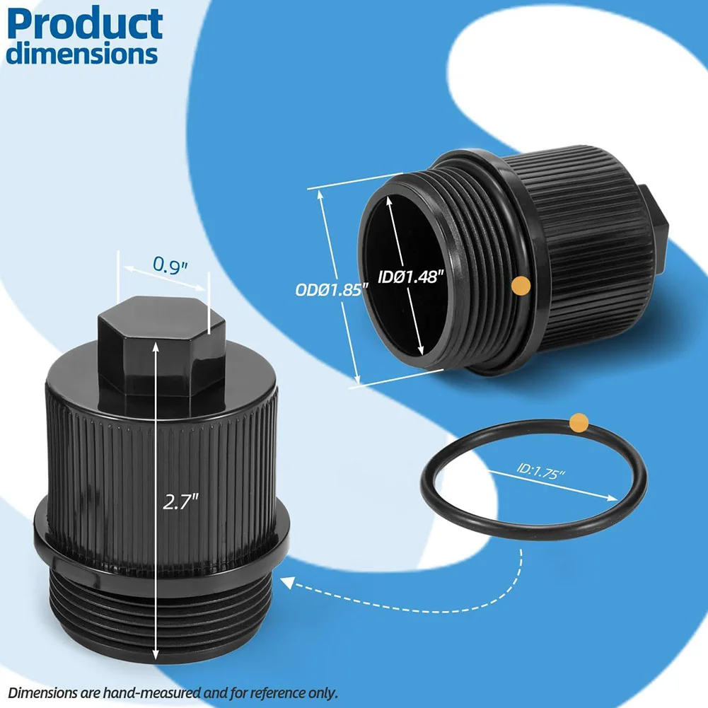 Drain Filter Assembly With O-For Ring Seal For Pentair Pool Drain Systems Supporting 1.5 Inch Drain Interface