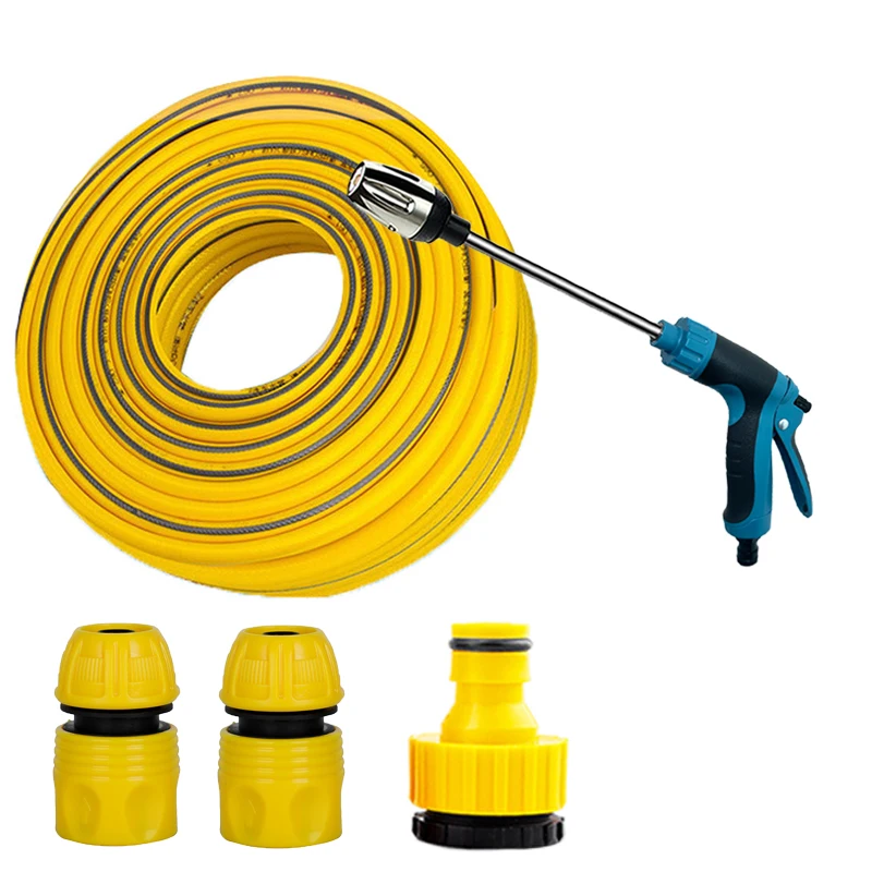Household long pole nozzle water gun, high-pressure car wash water pipe, garden courtyard lawn irrigation tool