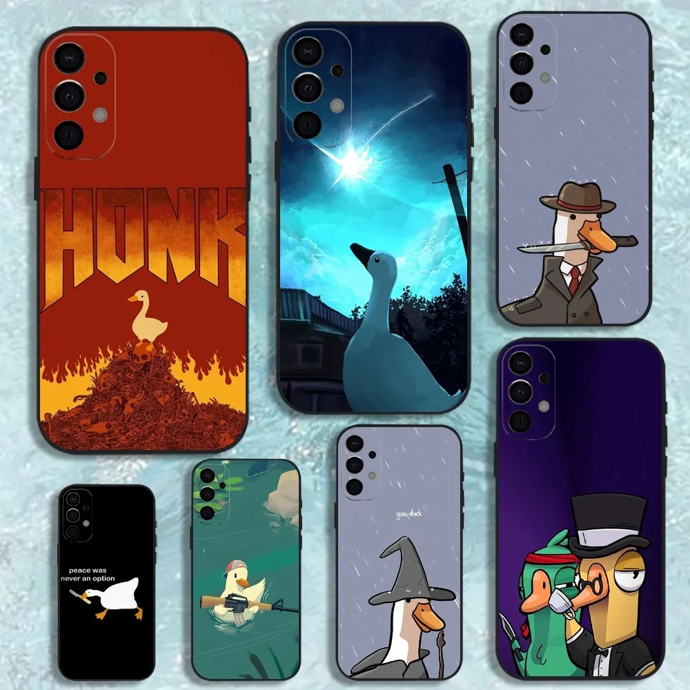 

Funny D-DucK Goose meme Phone Case For Samsung S25,S24,S21,S22,S23,S30,Ultra,S20,Plus,Fe,Lite,Note,10,9,5G Black Cover