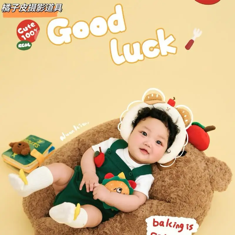 

Banana cartoon themed babys hundred day photo costume props bebes accesorios recien nacido disfraz bebe تذكارات للرضع