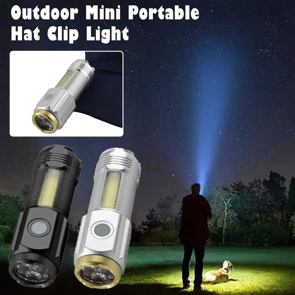 Mini LED Flashlight For Home Outdoor Camping Portable Waterproof Pocket Flashlight 3 Modes Switchable Flashlight