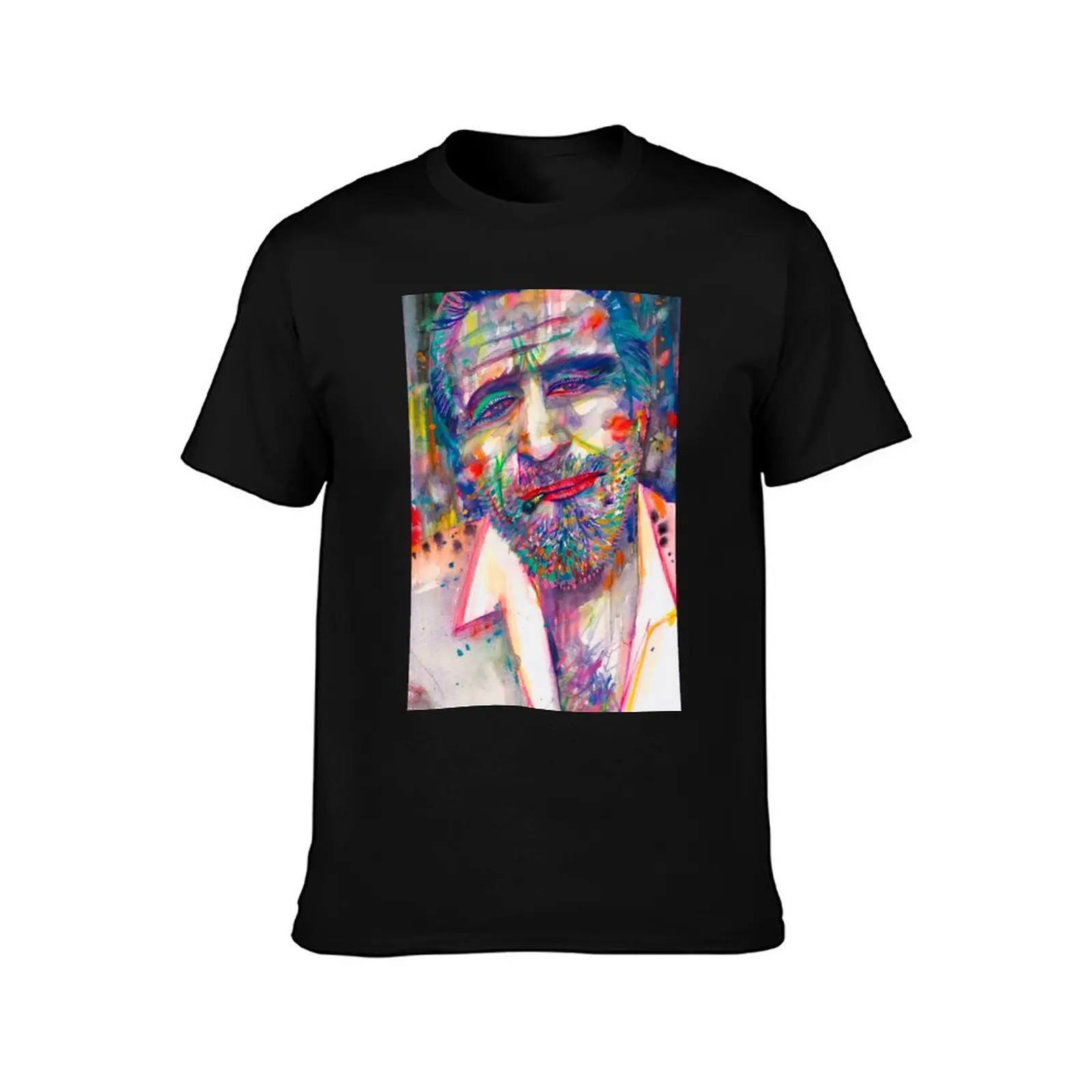 CHARLES BUKOWSKI watercolor portrait .4 T-Shirt Mechanic Work Tee Shirt T-Shirt