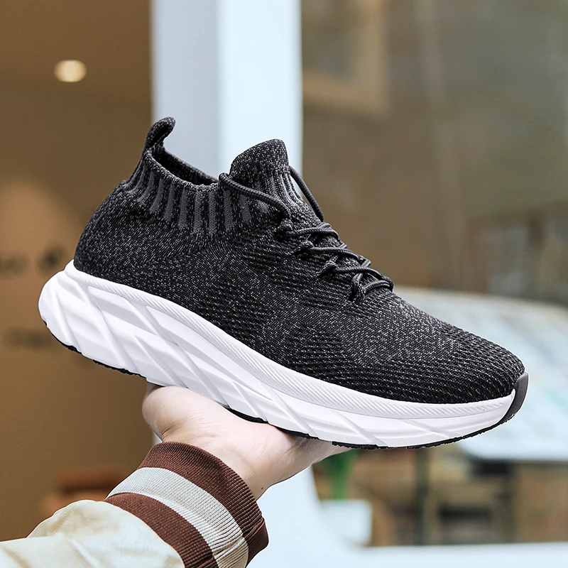 

Men's Summer Sneakers Platform Walking Anti Slip High-quality Sports Lace Up Casual Fitness Breathable Women's Vulcanized Shoes