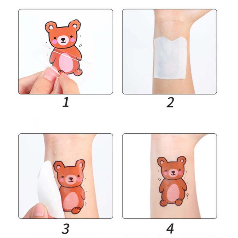 1/5 Sheets Waterproof Cartoon Tattoo Stickers Cute Colorful Butterfly Tattoo Stickers Cute Temporary Tattoos