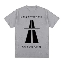 Kraftwerk Autobahn Music Vintage T-shirt Electronic Synth Neu! Krautrock Cotton Men T Shirt New Tee Tshirt Womens Tops