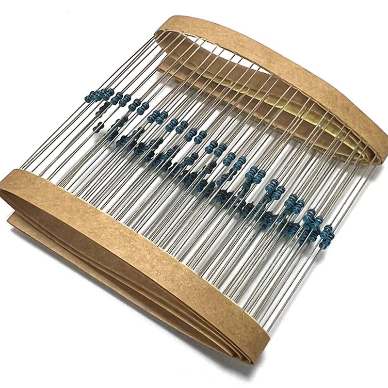 100pcs 1/8W 1/6W Metal Film Resistor 1R 1R2 1R5 10R 12R 15R 100R 120R 1K 1M 1 1.2 1.5 10 12 15 100 120 150 R K M Ohm 1% 0.125W