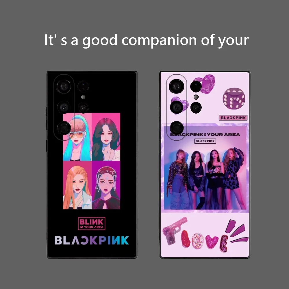 B-Blackpink Kpop Girls Phone Case For Samsung Galaxy S25 Ultra S22 S23 S24 Ultra S21 S20 5G Protective Soft Silicone TPU Funda