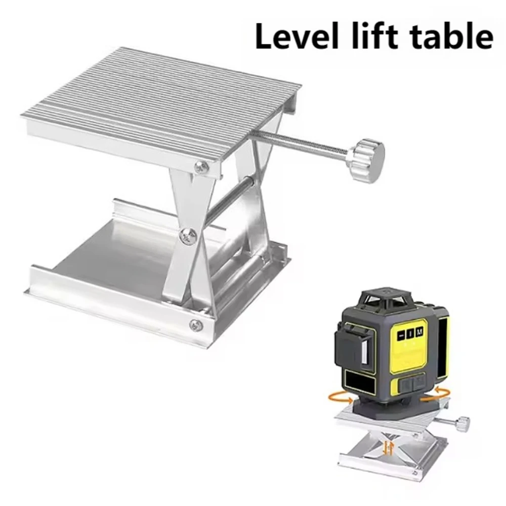 Mini Portable Aluminum Scissor Lift Platform Hand Screw Height Adjust Table For Laboratory Experiment Cell Phone Repair Holder