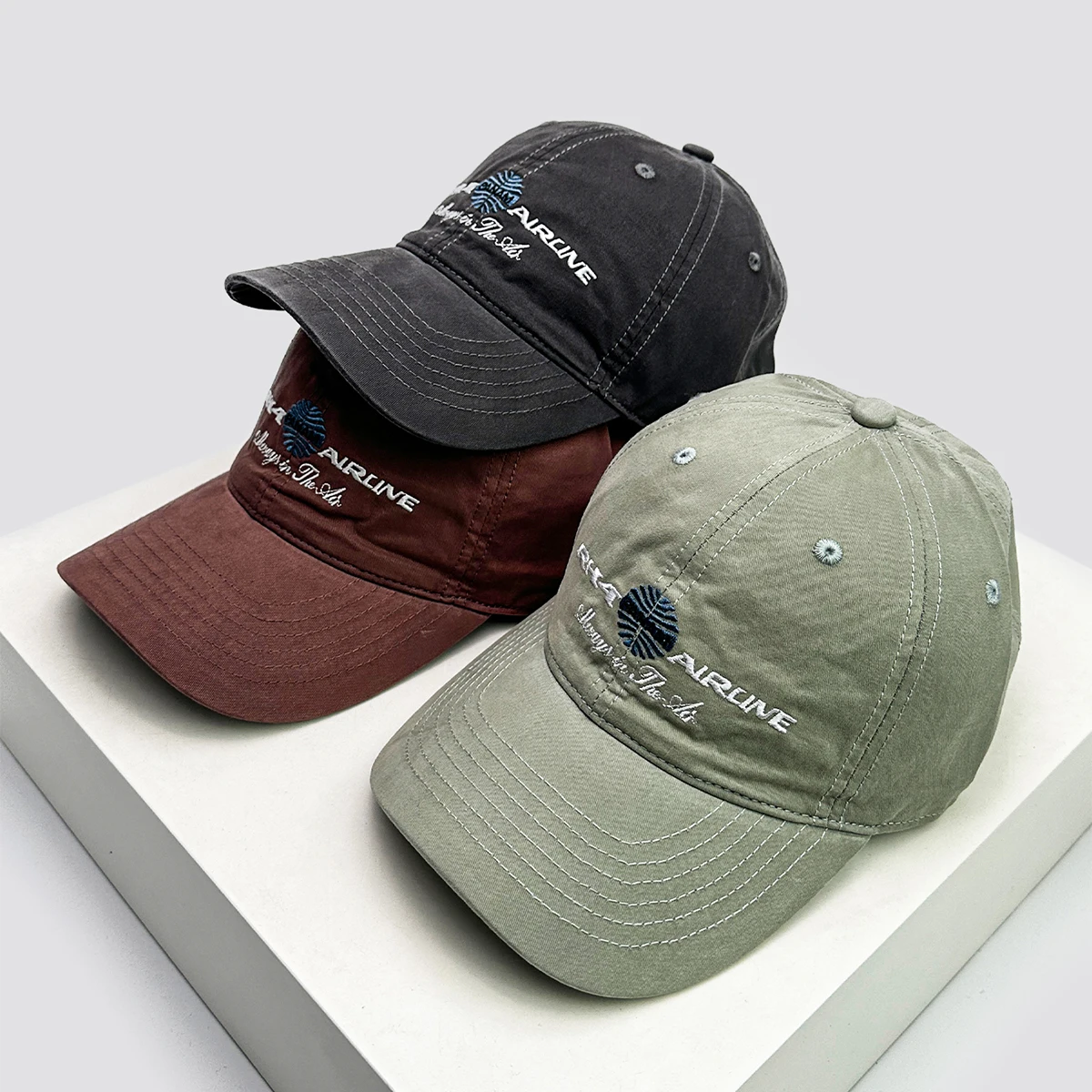 New Unisex Korean Retro Letters Embroidery Baseball Hats Breathable Casual Sunshade Peaked Caps Versatile Personal Fashion ins