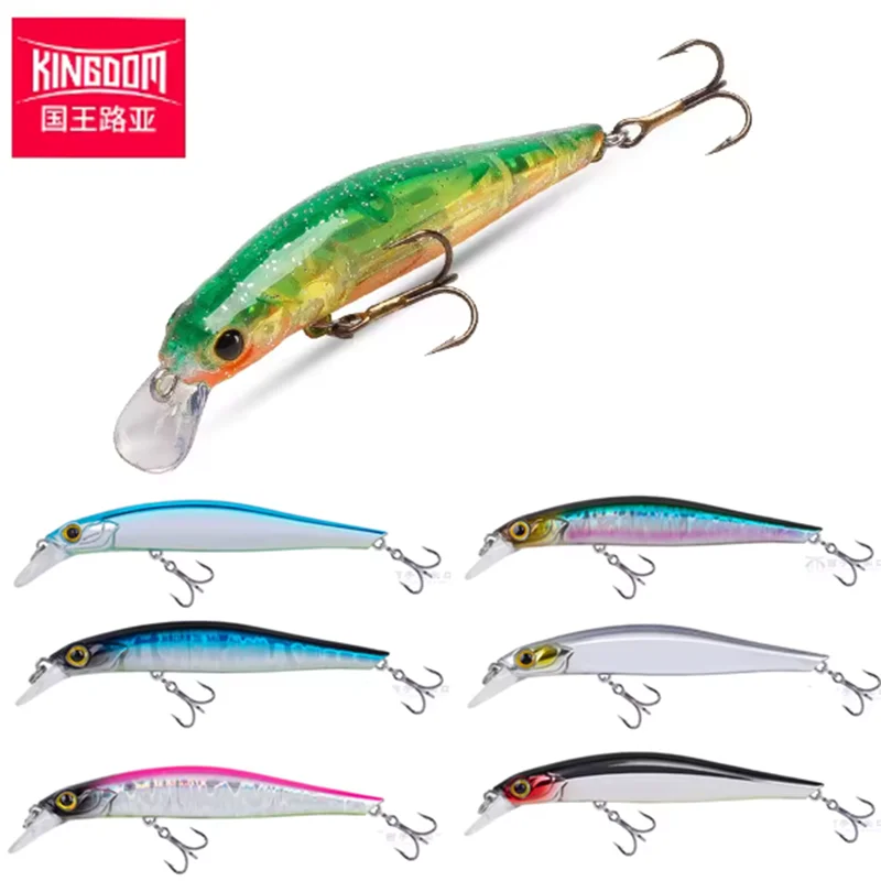 

EWE Tyrant II S-115F Floating Minnow Jig for Bass, Sea Bass and Perch, Long Fishing Freshwater/Saltwater Hard Bait